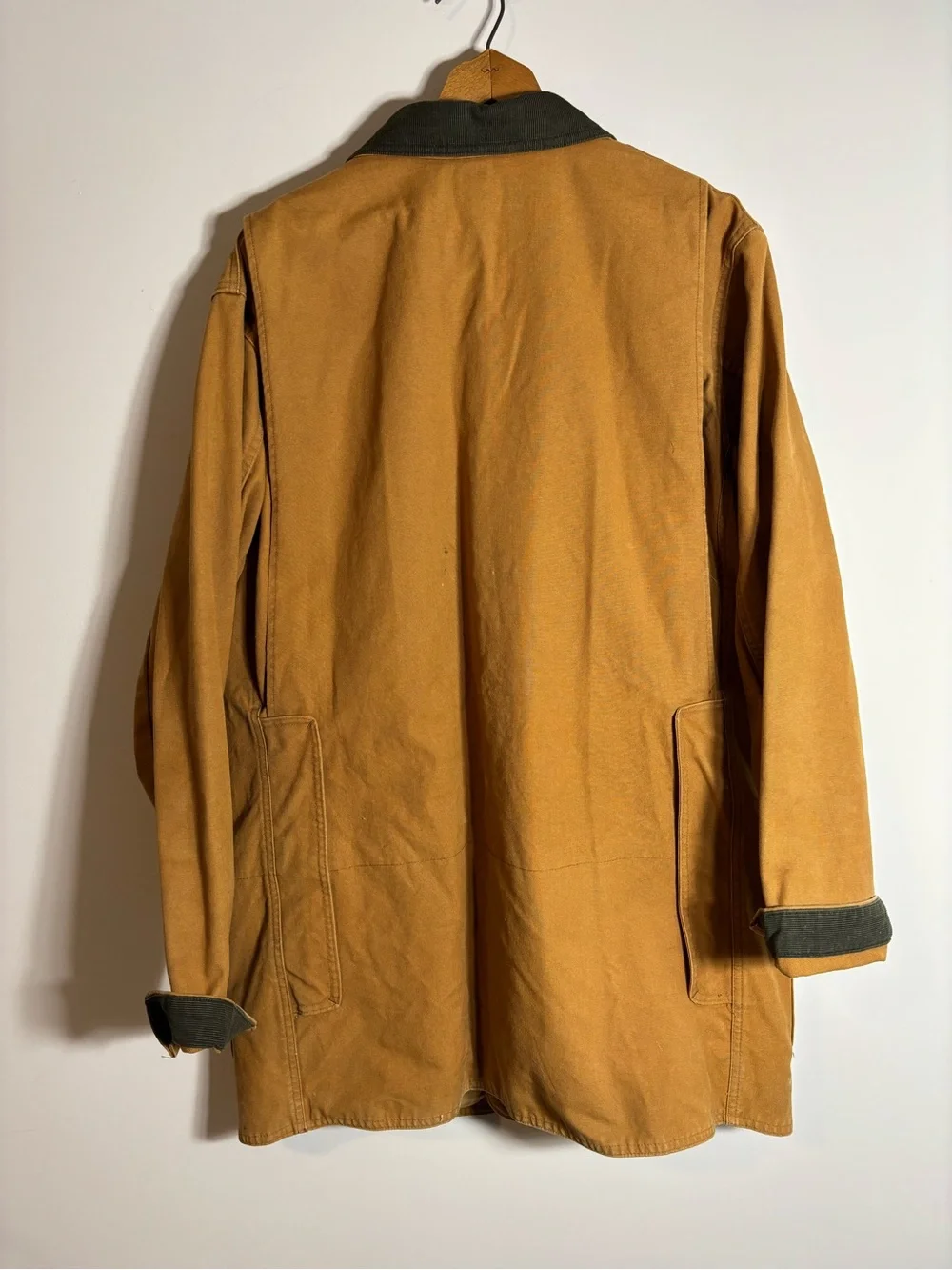 Vintage LL Bean Field Canvas Barn Coat Hunting USA Corduroy